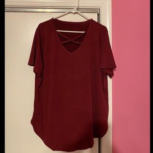 SHEIN- criss cross top